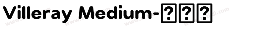 Villeray Medium字体转换